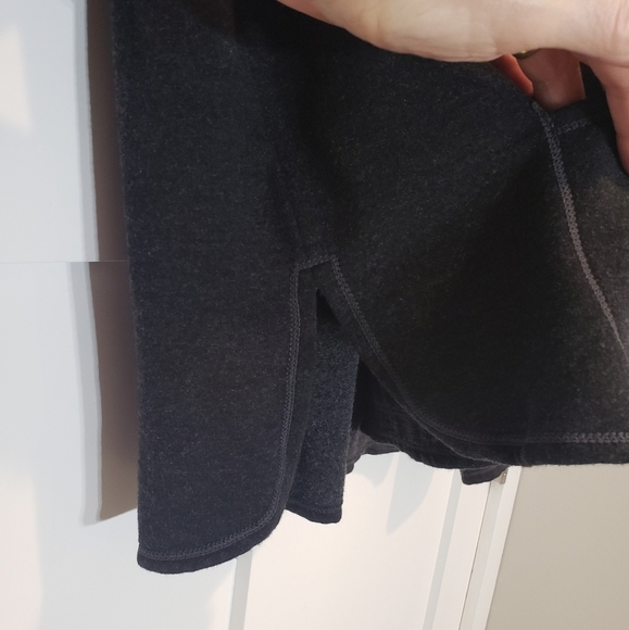 Max Studio Hoodie Shirt Size Medium Oversized Charcoal Gray Kangaroo Pocket - Picture 8 of 13